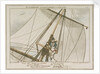 Midshipman Blockhead, Mr B mastheaded or enjoying the fresh air for the 304th time by George Cruikshank