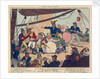 A scene on board a Margate Hoy as described by Dibden by John Fairburn