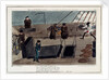 Midshipman Blockhead, Mr B on the Middle Watch, cold blows the wind & the rains coming on by George Cruikshank