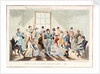 Midshipman Blockhead, waiting room at the Admiralty by George Cruikshank
