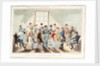 Midshipman Blockhead, waiting room at the Admiralty by George Cruikshank