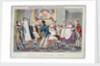 Midshipman Blockhead, Mr B Promoted to Lieut & first putting on his uniform by George Cruikshank