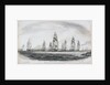 Destruction of American fleet by Sir G. Collier's squadron in Penobscot Bay, 14 August 1779 by Baily