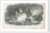 Night action between the 'Leander' 50 guns, and a French three-decker by Nicholas Pocock