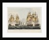 Capture of 'La Pomone',  'L' Engageante' & 'La Babet', 23 April 1794 by Thomas Whitcombe