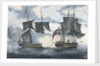 The 'Antilope Packet' beating off 'Le Atalante' a French privateer in the West Indies by William Elmes