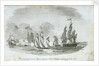 The 'Aristocrat' armed lugger engaging a French flotilla by John Thomas Serres