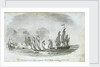 The 'Aristocrat' armed lugger engaging a French flotilla by John Thomas Serres