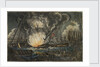 Dreadful Explosion of the Amphion frigate by Unknown
