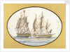 Capture of 'La Sensible' by the frigate 'by the Sea Horse', 27 June 1798 by R. W.