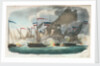 'Speedy' sloop of war attacked by Spanish gun-boats by Wells