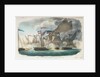 'Speedy' sloop of war attacked by Spanish gun-boats by Wells