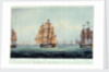 Battle of Trafalgar: 'Euryalus', 'Victory', 'Royal Sovereign' and 'Temeraire' by Thomas Whitcombe