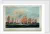 Theseus' leading the squadron near the Isle of Grouaisto face the Brest fleet, 24 February 1809 by J. Beresford