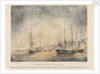 Combat du Grand Port (le 23 Aout 1810) Defaite de l'escadre Anglae par la Divn France compe de la Bellone comdt Duperrey, la Minerve commdt Pre Bouvet, le Ceylan capne Moulac, le Victor capne Moisson by A.J.M. Bazin