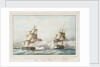 Combat soutenu le 23 Aout 1812 par la Fregate le President des Etats-Unis d' Amerique, et la Fregate Anglais le Belvedere by de Anger