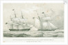 Battle between the schooner 'Rossie' and the 'Princess Amelia', 16 September 1812 by A. Weingartner