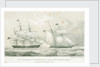 Battle between the schooner 'Rossie' and the 'Princess Amelia', 16 September 1812 by A. Weingartner