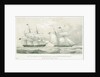 Battle between the schooner 'Rossie' and the 'Princess Amelia', 16 September 1812 by A. Weingartner
