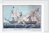 Battle between the 'Constitution' and 'Java', 29 December 1812 by N. Currier