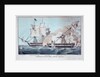Battle between the 'Constitution' and 'Java', 29 December 1812 by N. Currier