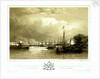 Her Majesty and Prince Albert, Proceeding in the State Barge, to land at the Royal Dock-Yard, Devonport by Nicholas Condy