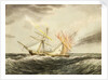 HMS 'Thisbe' on fire by lightning, 4 January 1786 by Nicholas Matthew Condy