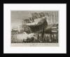 An exact Representation of Launching the Prince of Wales Man of War, before their Majesties, at Portsmouth' by Joshua Cristall