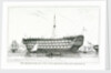 The Dreadnought, 104 guns, until recently lying off Greenwich by Edward William Cooke