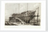 The 'Nelson' on the Stocks, building at Woolwich in the Year 1814 by L. Francia