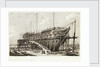 The 'Nelson' on the Stocks, building at Woolwich in the Year 1814 by L. Francia