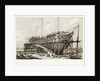 The 'Nelson' on the Stocks, building at Woolwich in the Year 1814 by L. Francia