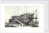 The 'Nelson' on the stocks, building at Woolwich in 1814 by L. Francia