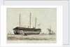 The 'Hastings' lying in the Medway by Edward William Cooke