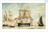 HMS 'Ganges' leaving Spithead on the 8 August 1826 by unknown