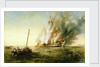 The 'Bombay' on fire 1861 by Richard Brydges Beechey