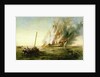 The 'Bombay' on fire 1861 by Richard Brydges Beechey