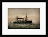 HMS 'Powerful' by H.J. Morgan