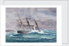 Escape of HMS 'Calliope', Samoa by W. Sutton