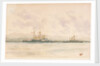 HMS 'Camperdown' ramming HMS 'Victoria' off Tripoli, Thursday, 22 June 1893 by Reginald Graham Gregory