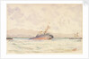 HMS 'Victoria' capsizing boats going to rescue crew by Reginald Graham Gregory