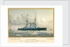 HMS 'London' Named and Launched at Portsmouth, September 21st 1899, by Lady George Hamilton. Rear Admiral Pelham Aldrich, Admiral Superintendent. J.A. Yates, Esq, Chief Constructor by H. Coish