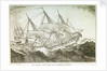 The East Indiaman 'Ganges' foundering in a gale by W.E.
