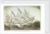 The East Indiaman 'Ganges' foundering in a gale by W.E.