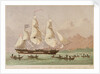 The missionary ship 'Duff' arriving at Otaheite by Kronheim & Co