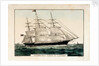 Lithograph entitled, 'Clipper Ship 'Queen of Clippers' 1853 by N Currier by N Currier