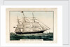 Lithograph entitled, 'Clipper Ship 'Queen of Clippers' 1853 by N Currier by N Currier