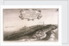 Prospect of y North side of Tangier regarding the mayne sea from the hill as you come from Whitby or the west, toward the Towne by Wenceslaus Hollar
