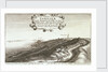 Prospect of y North side of Tangier regarding the mayne sea from the hill as you come from Whitby or the west, toward the Towne by Wenceslaus Hollar