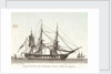 Fregate des Etats unis d' Amerique faisant secher ses hamacs. Plate 2 in Collection de Toutes les Especes de Batimens... 1ere Livraison by Baugean